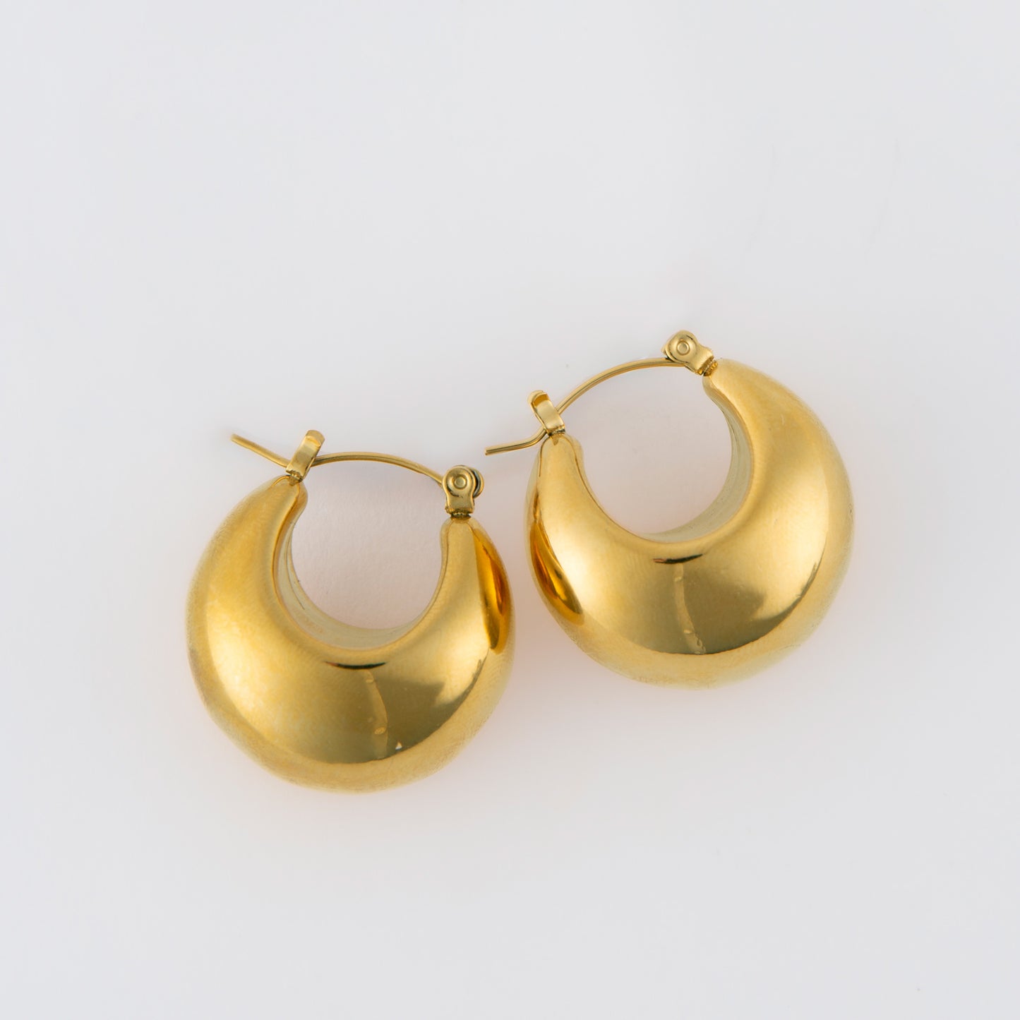 Narelle Waterproof Bowl Hoop Earrings