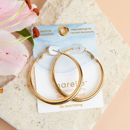 Narelle Waterproof Chunky Hoop Earrings