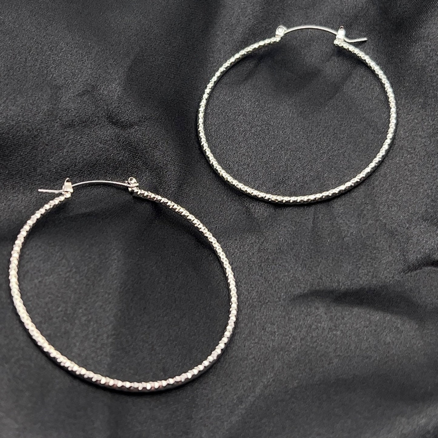 Textured Hoop Earrings