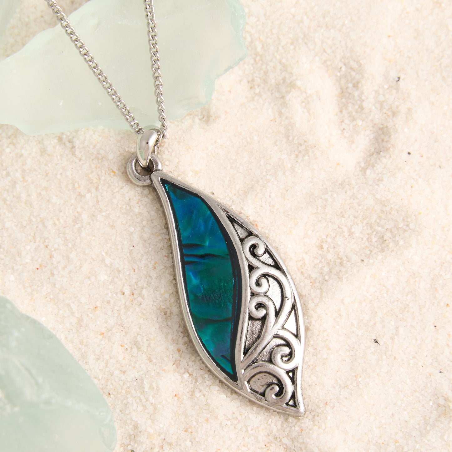 Abalone Dainty Pendant Necklace