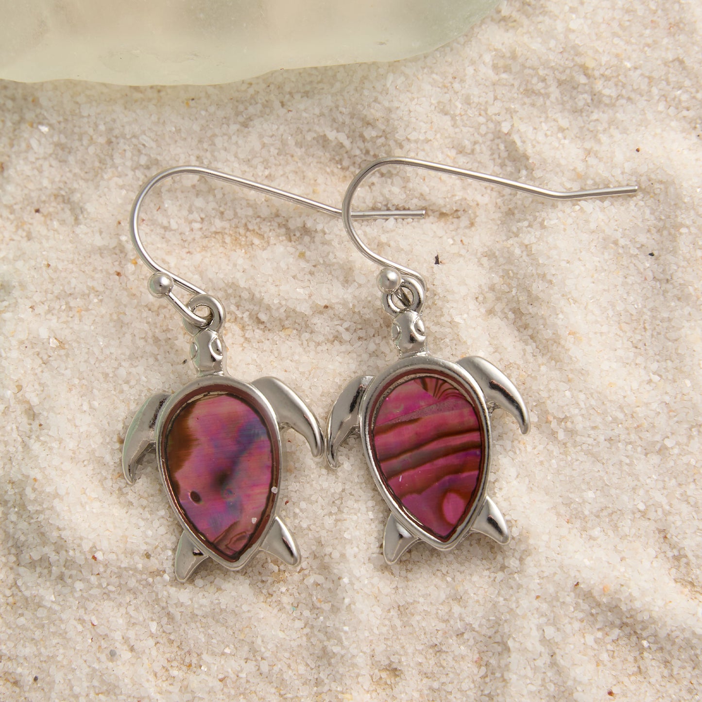 Abalone Icon Drop Earrings