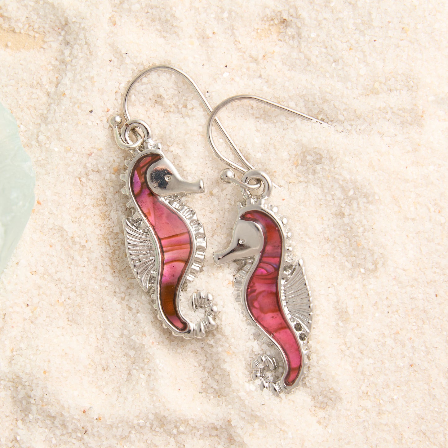 Abalone Icon Drop Earrings