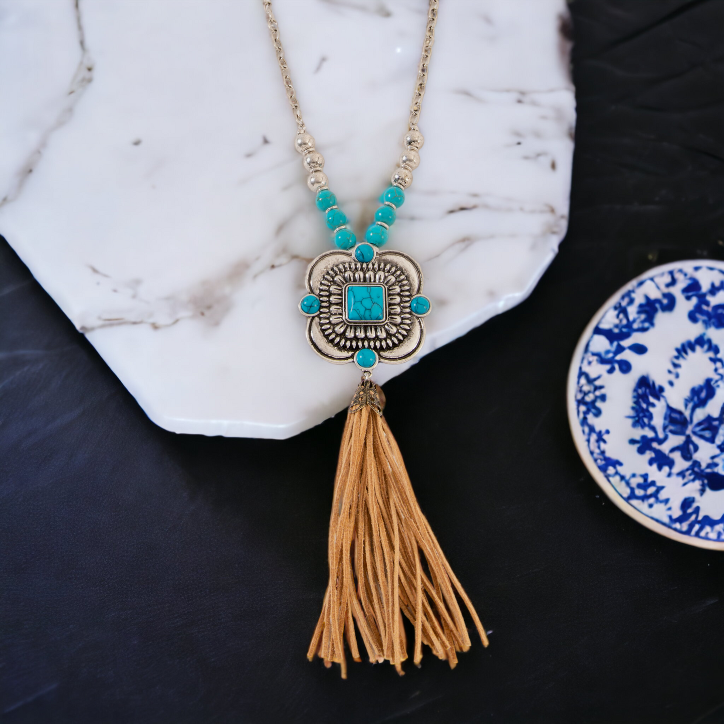 Arizona Bolo Tassel Necklace