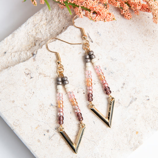 Aurelia Kite Seed Bead Earrings