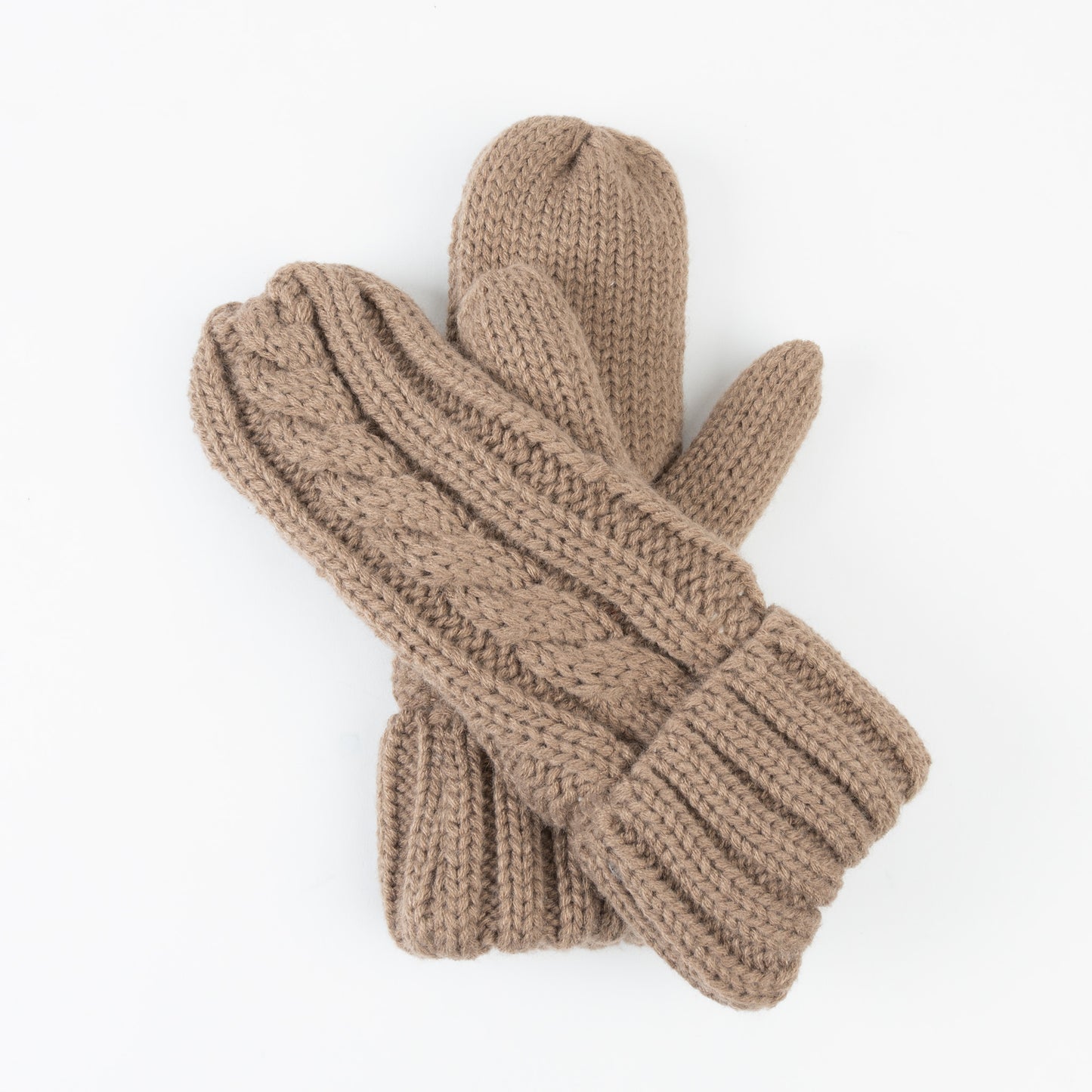 Sierra Cable Knit Fleece Lined Mitten