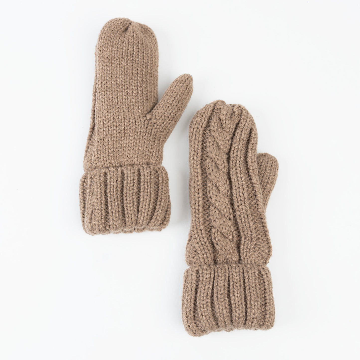 Sierra Cable Knit Fleece Lined Mitten