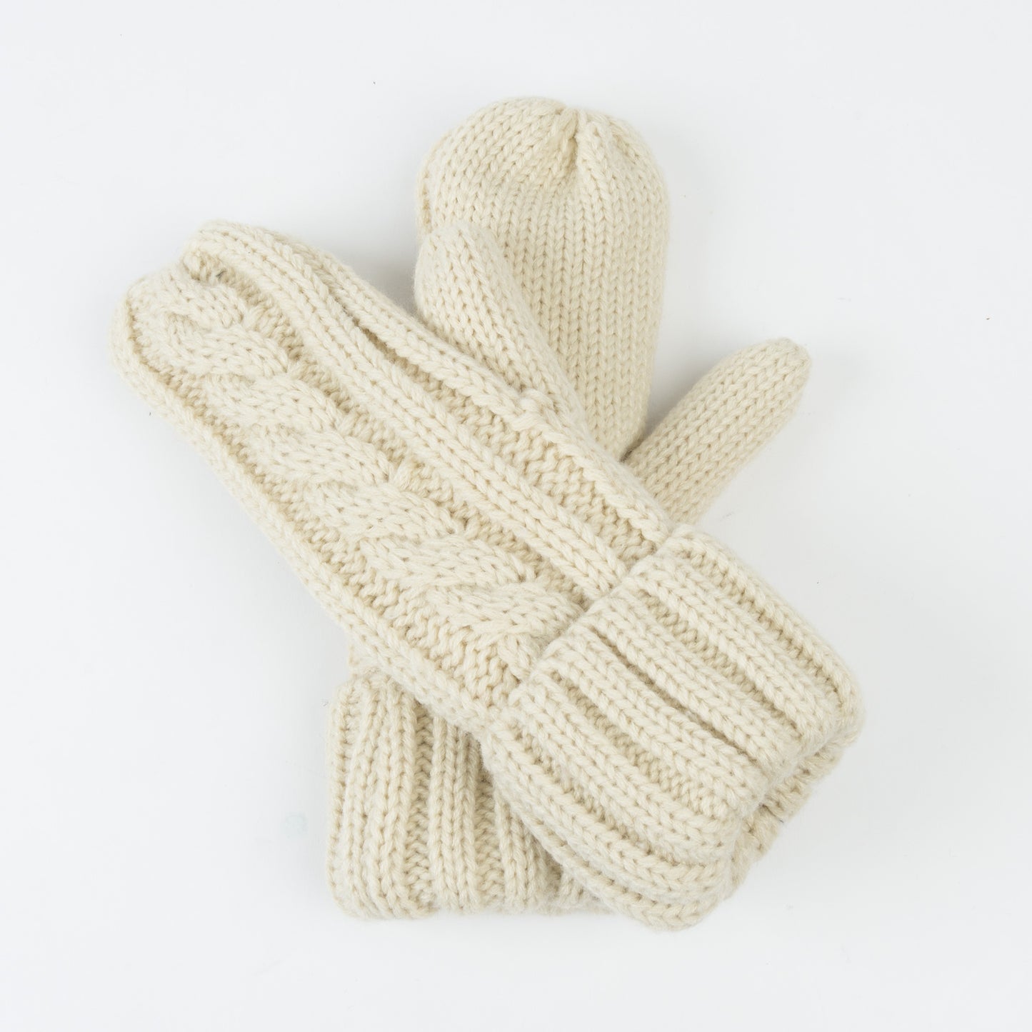 Sierra Cable Knit Fleece Lined Mitten