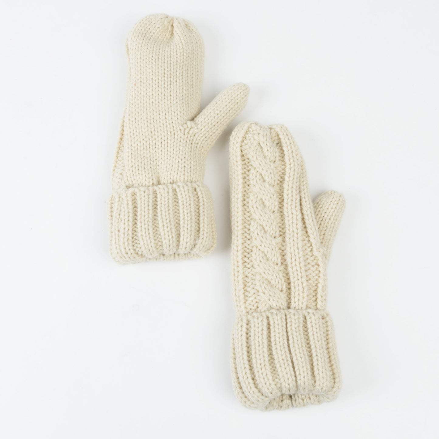 Sierra Cable Knit Fleece Lined Mitten