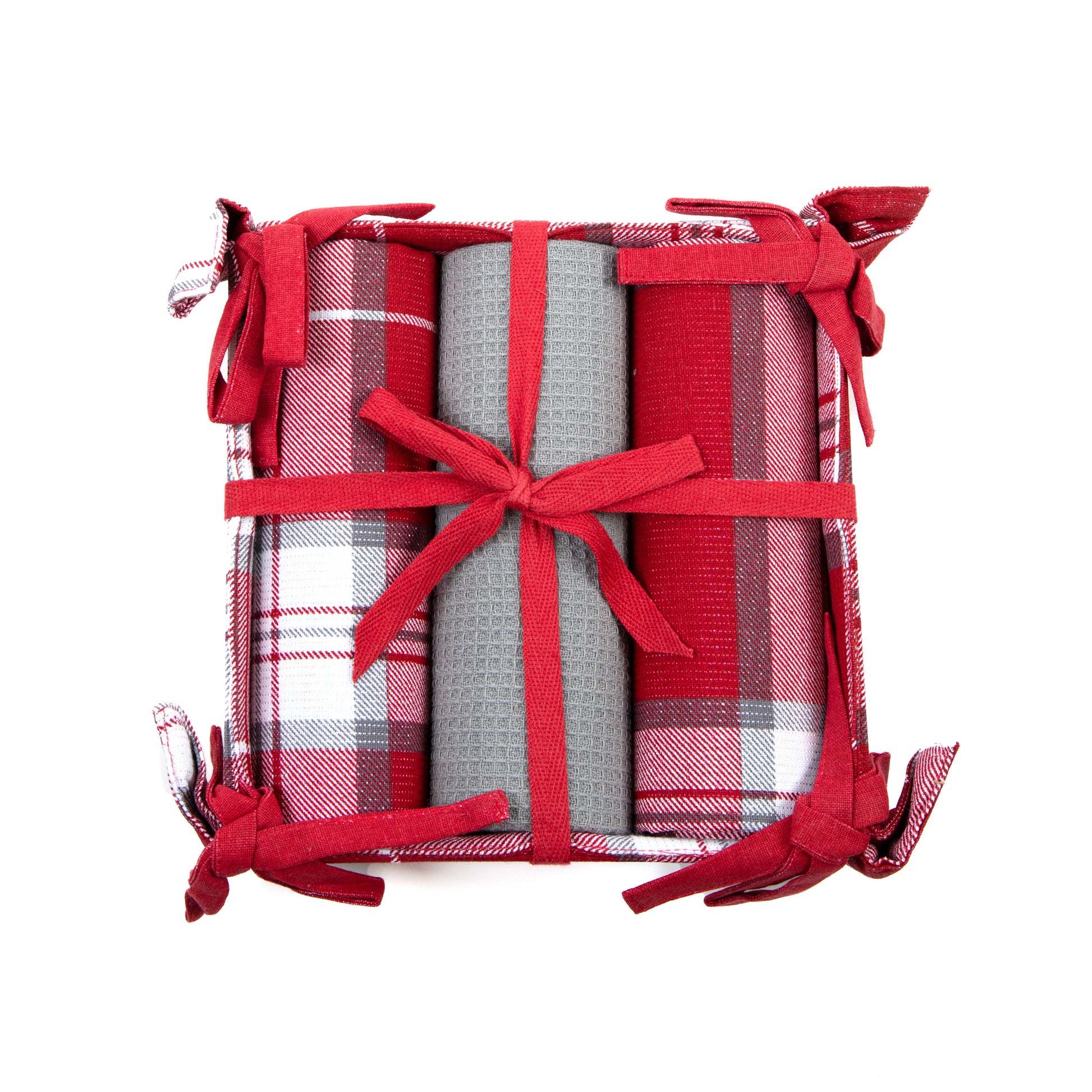 PrePackaged Pack S/4 Candy Plaid Tea Towels by Foreside Home & Garden –  RockerByeRetail