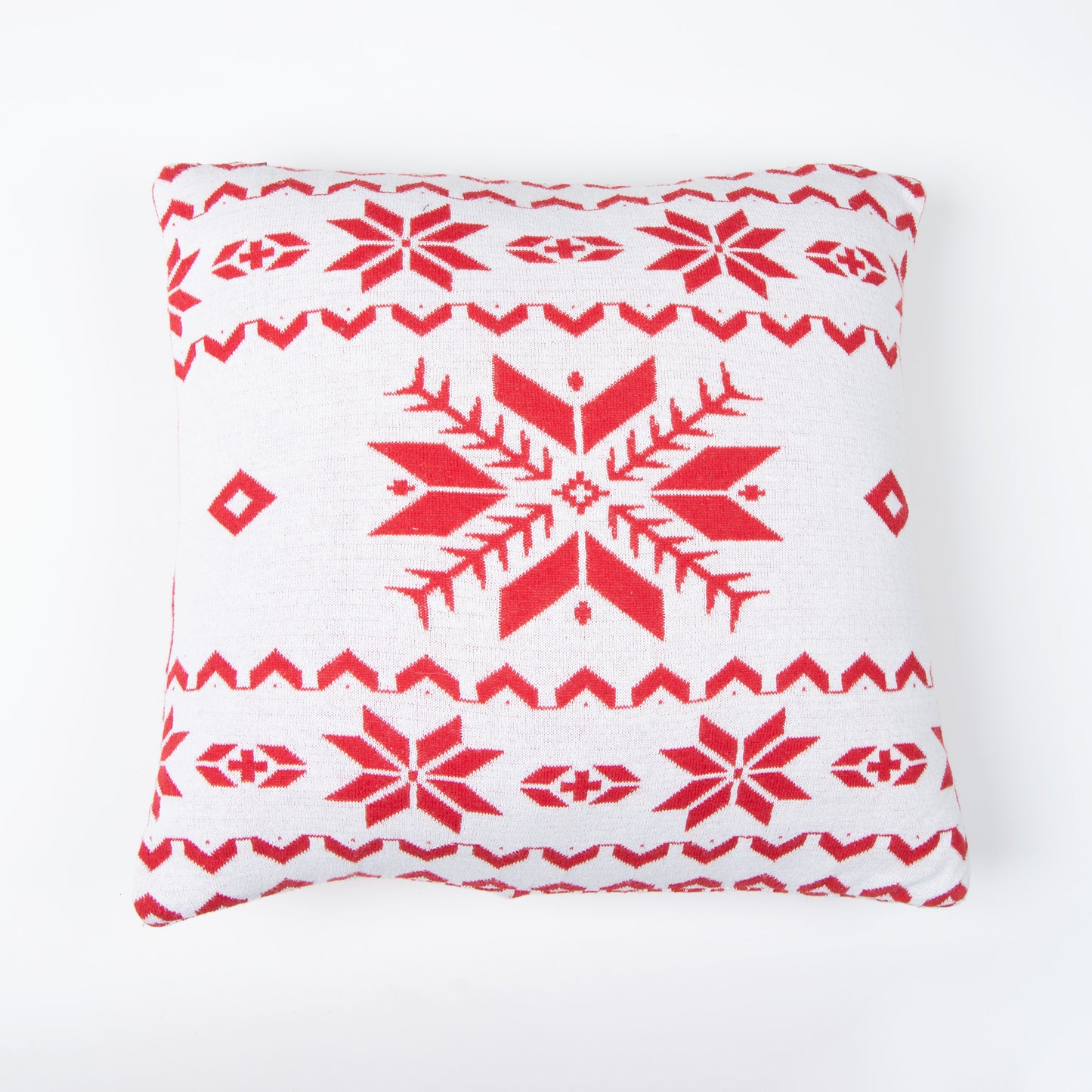 Kirsi 18x18" Recycled Cotton Reversible Decorative Holiday Pillow