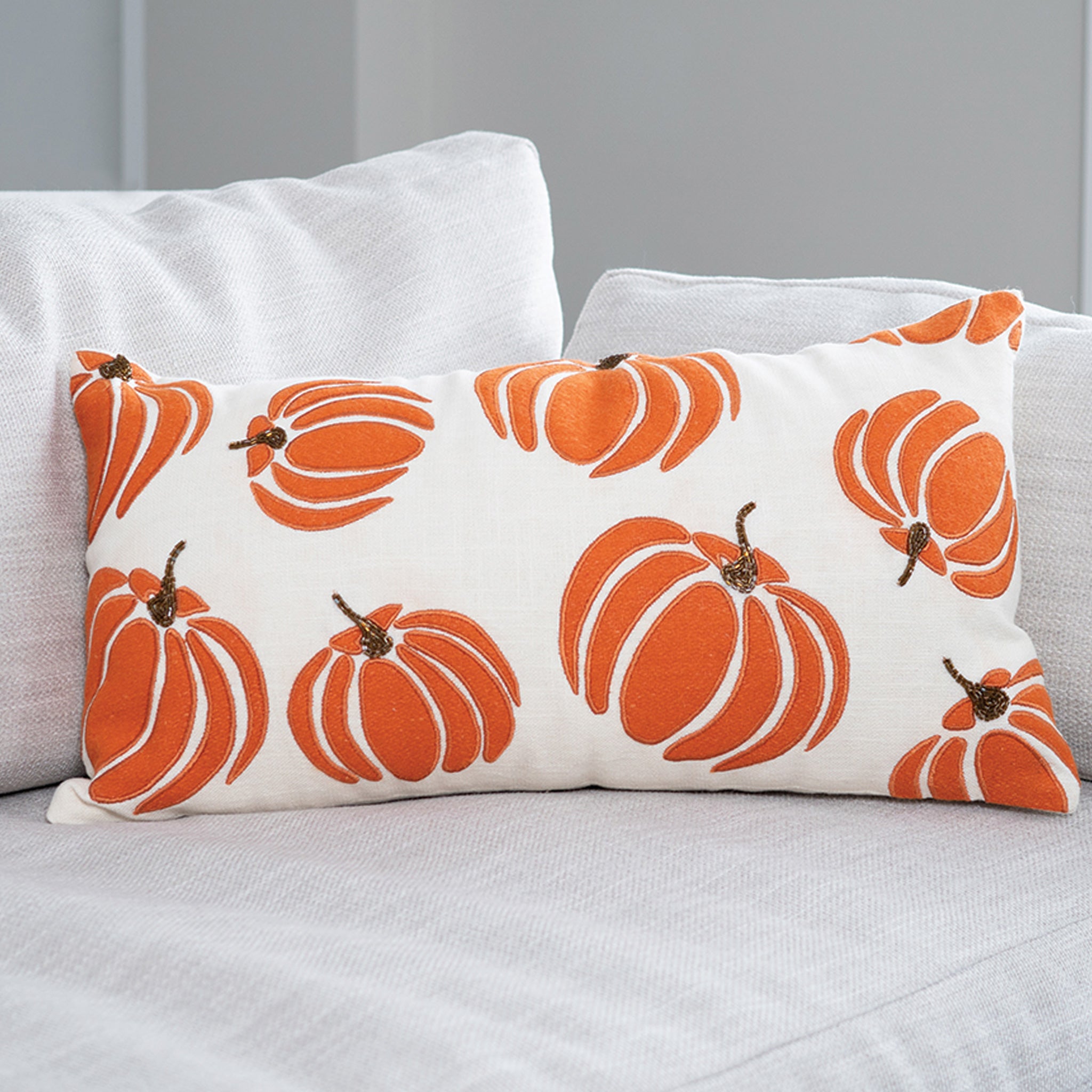 Halloween Deluxe Pumpkin accent Pillow deals