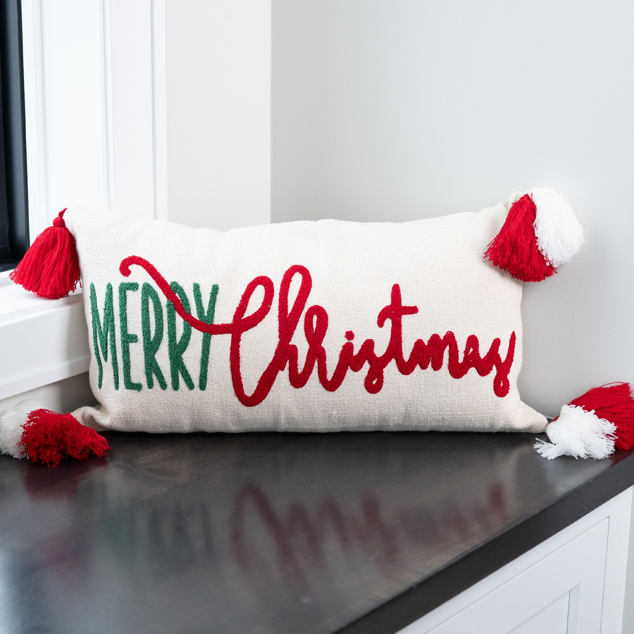 Lumbar christmas pillow best sale