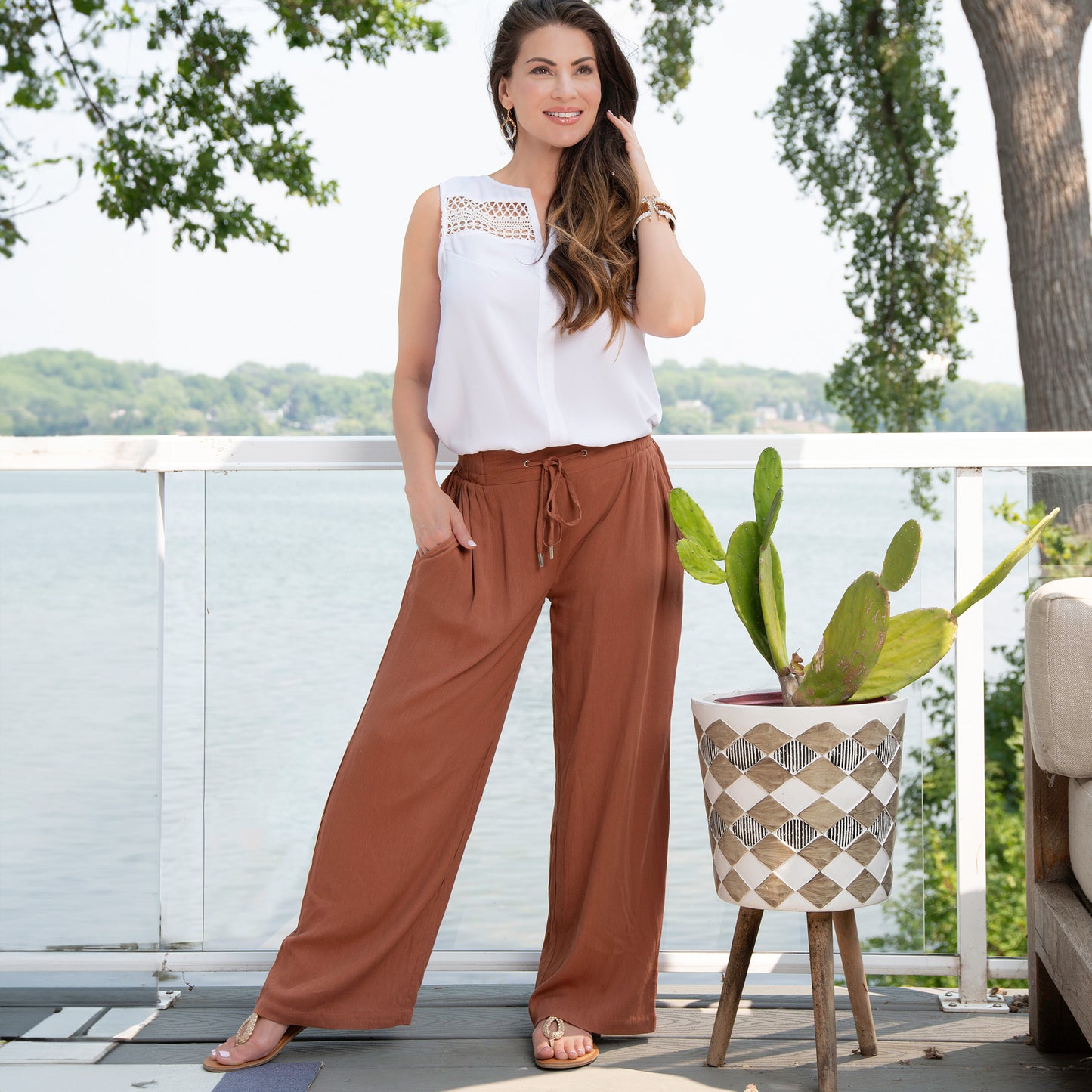 Riva Adjustable Wide Leg Pant