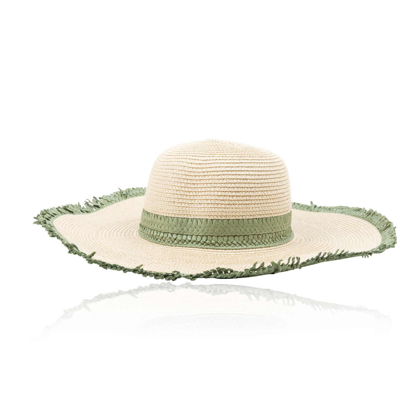 Marisol Frayed Floppy Wide Brim Sun Hat