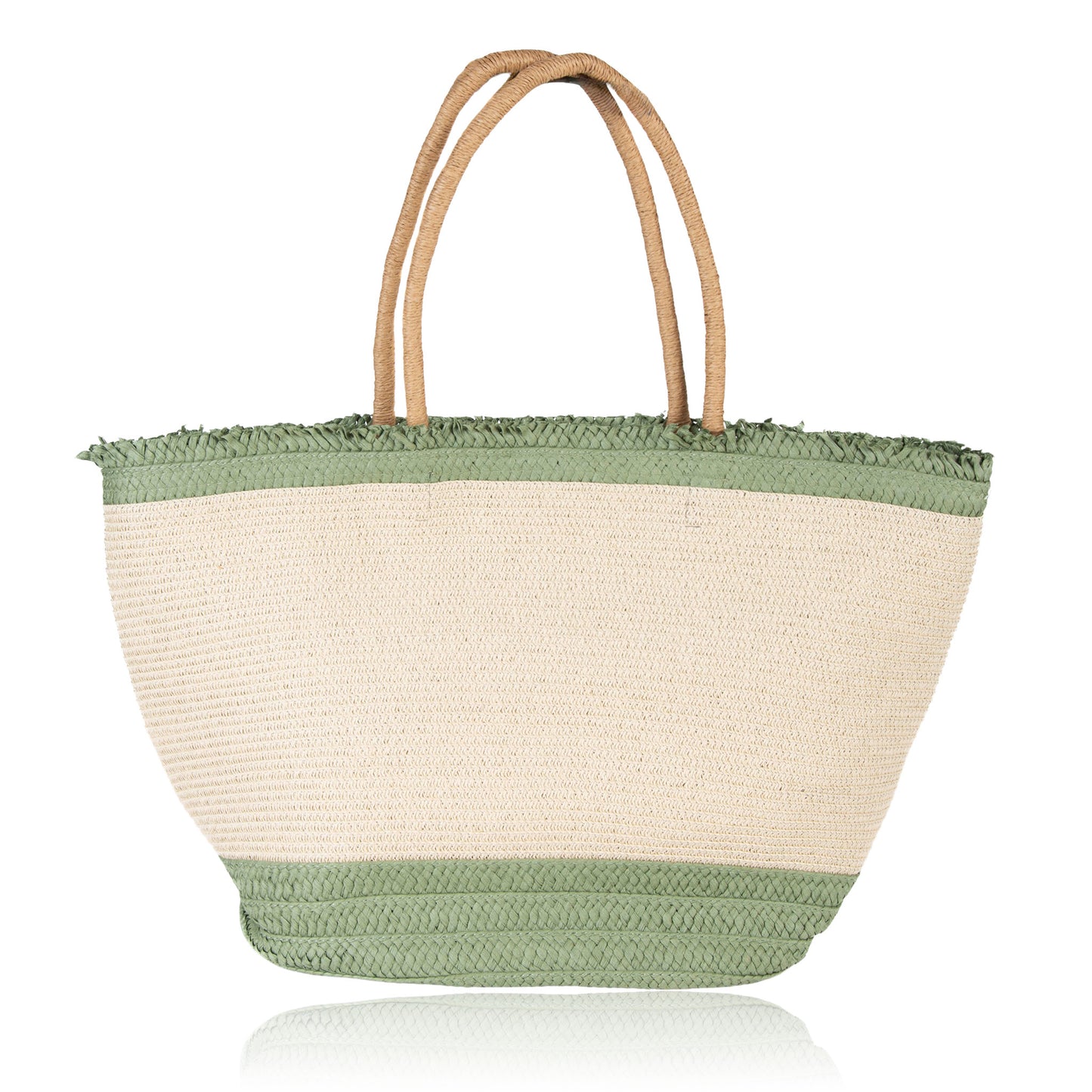 Marisol Frayed Beach Tote Bag