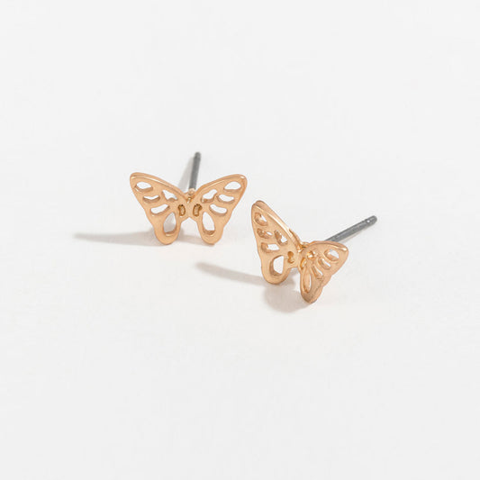 Stud Buds Butterfly-Gld