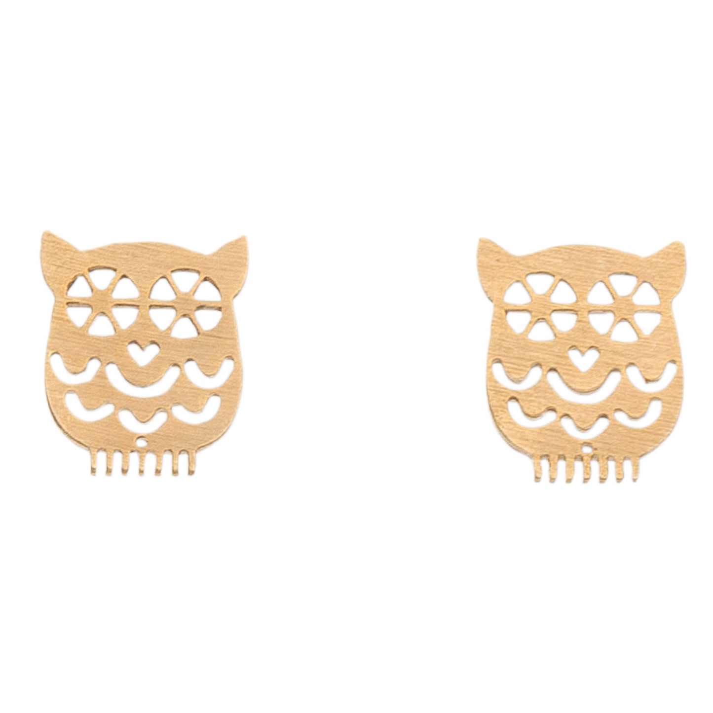 Stud Buds Cutout Owl-Gld