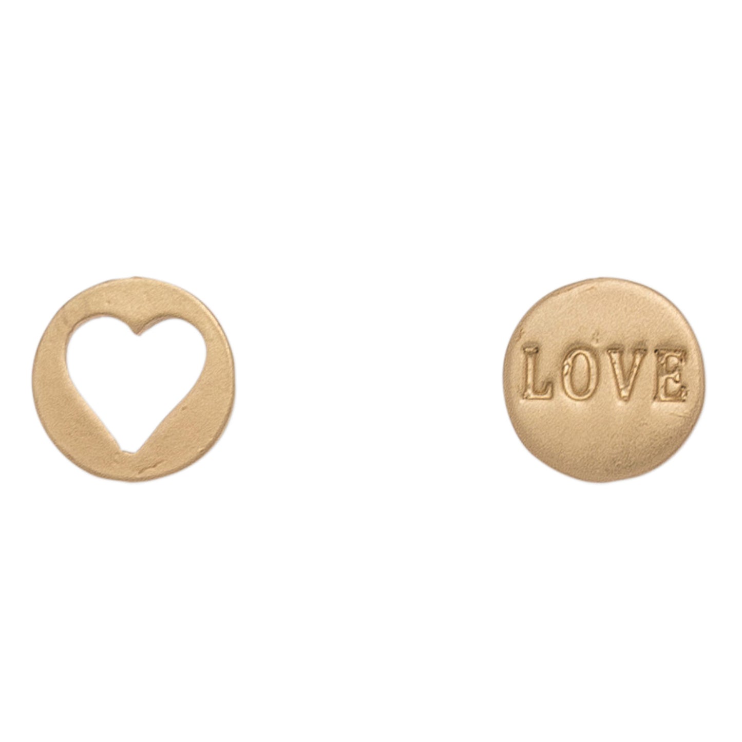 Stud Buds Cutout Hrt Love-Gld