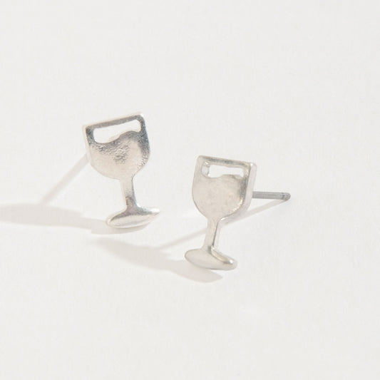 Wine Stud Buds Earrings