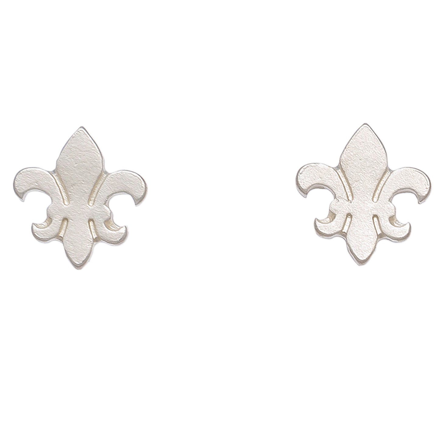 Stud Buds Fleur De Lis-Sil