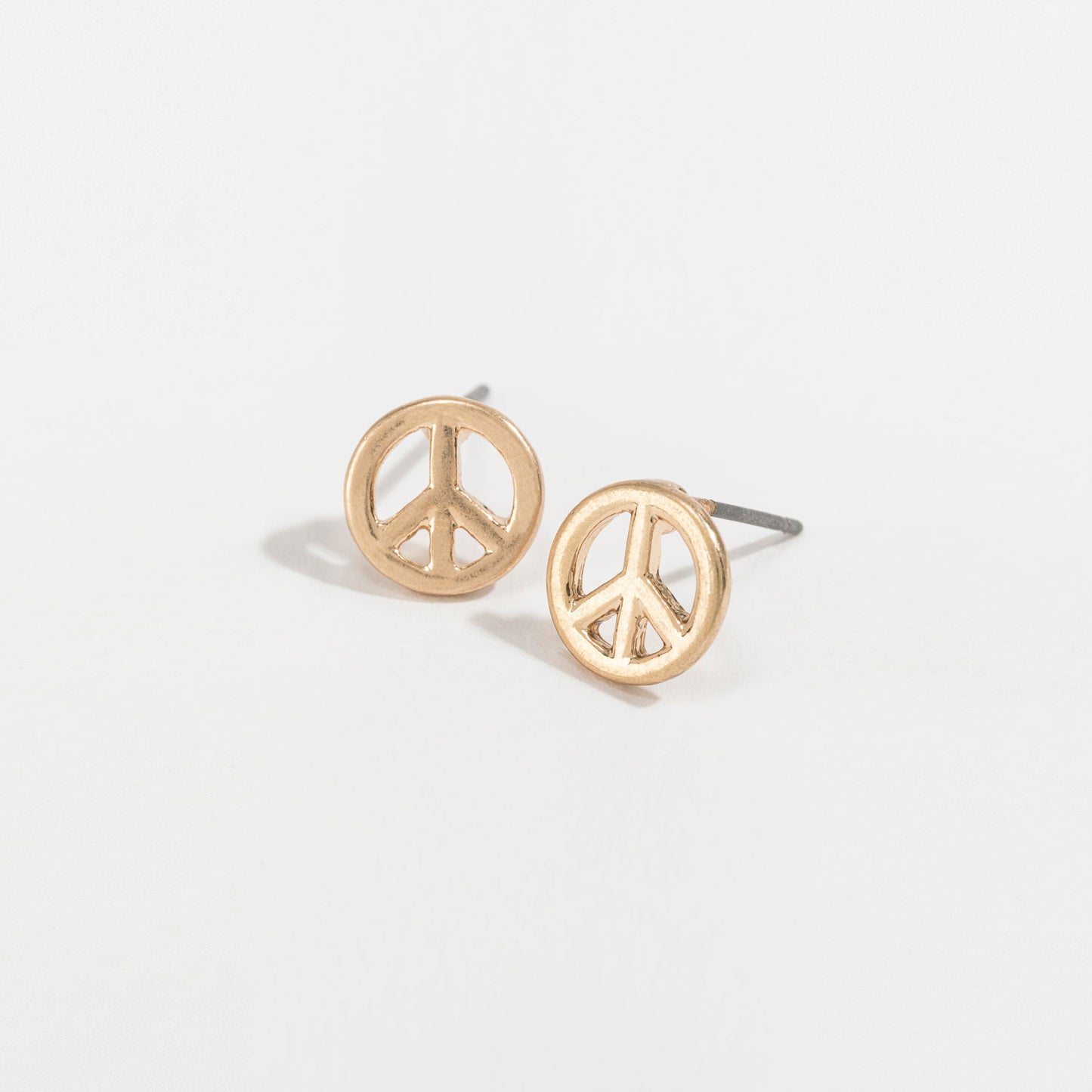 Stud Buds Peace Sign-Gld