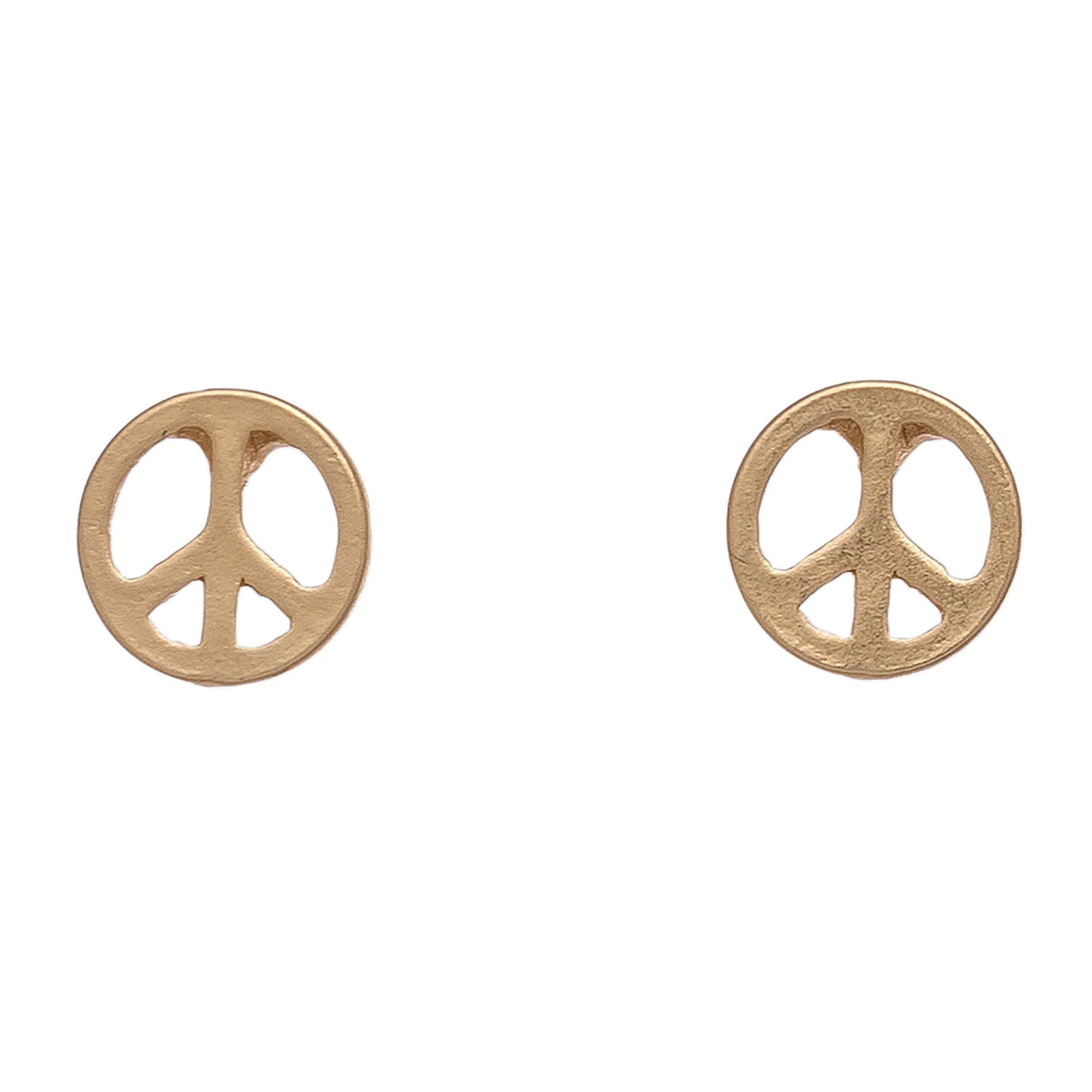 Stud Buds Peace Sign-Gld