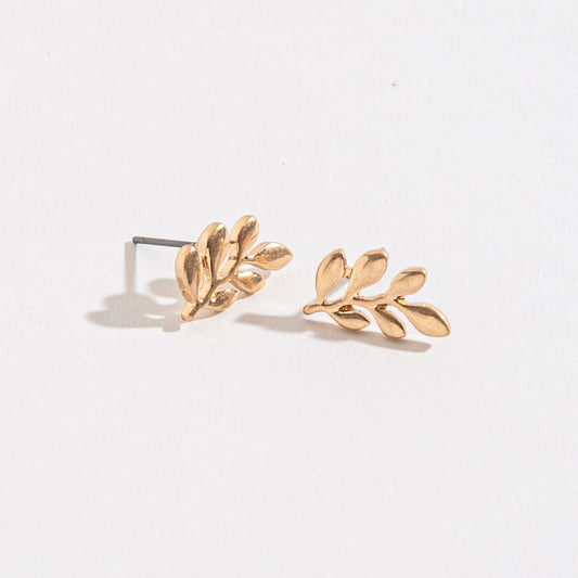 Leaf Stud Buds Earrings