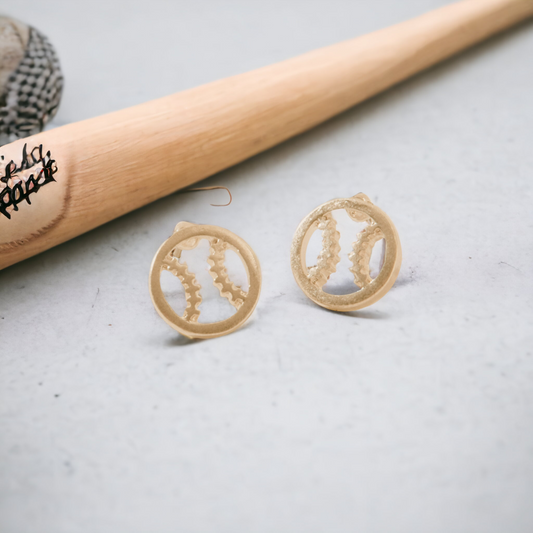 Baseball Stud Buds Earrings