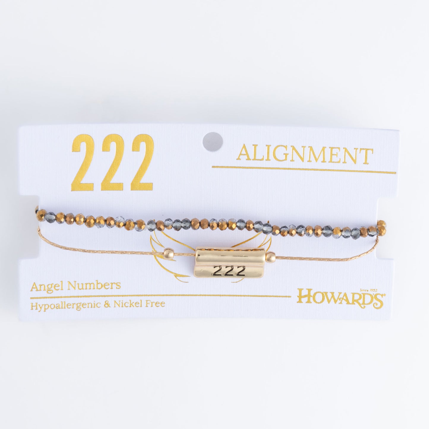 222 Alignment Angel Numbers Bracelet