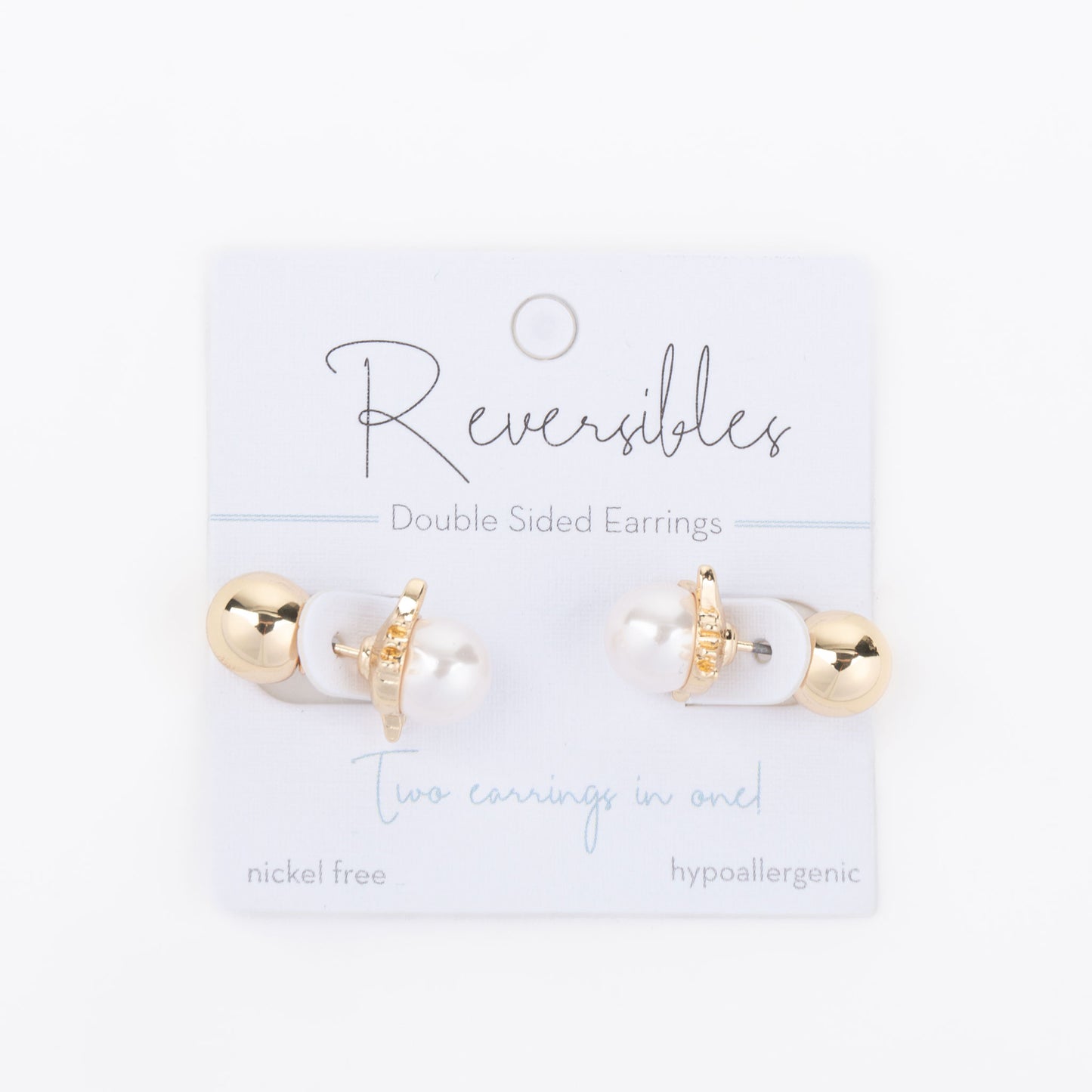 Cat & Bead Reversible Earrings