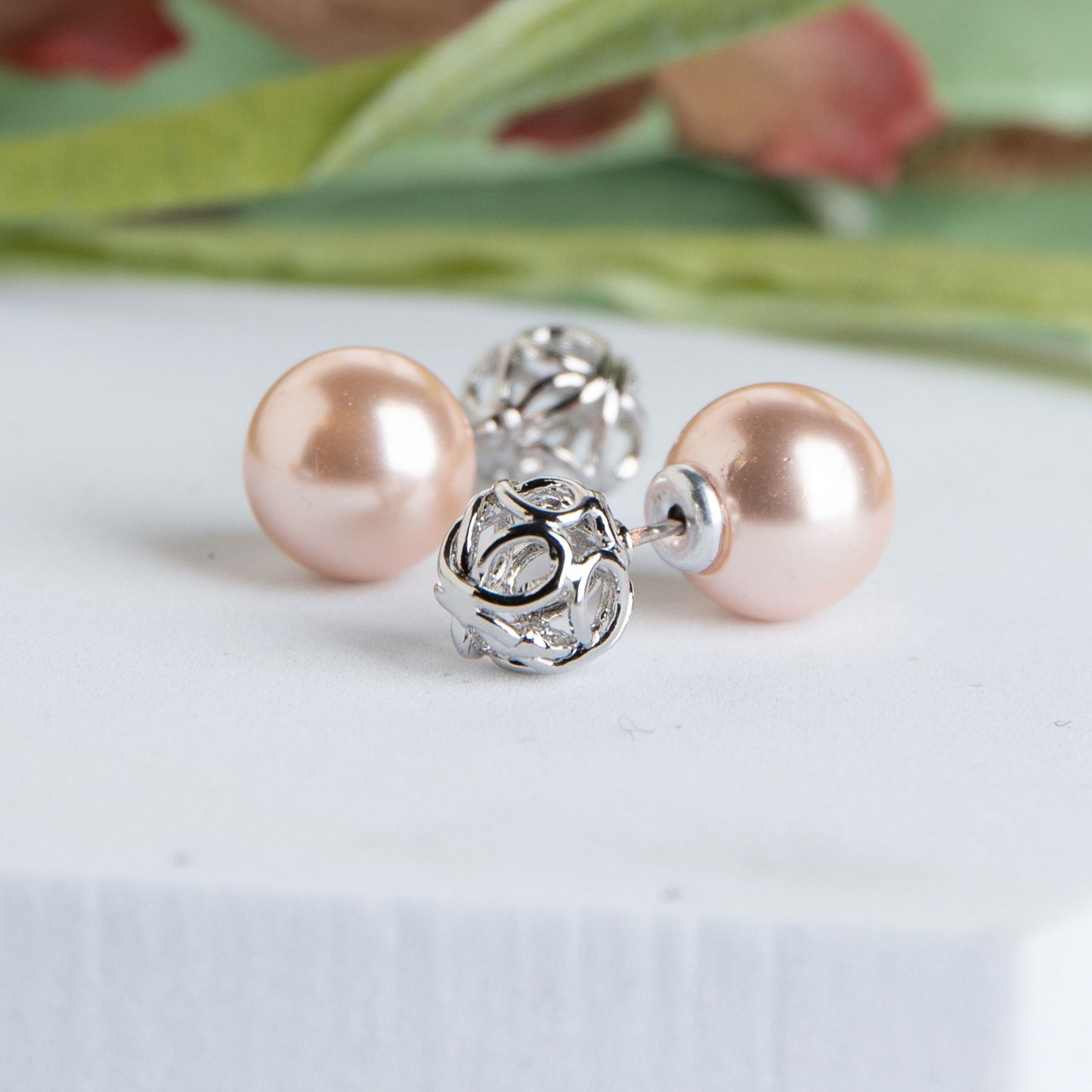 Filigree & Pearl Reversible Earrings