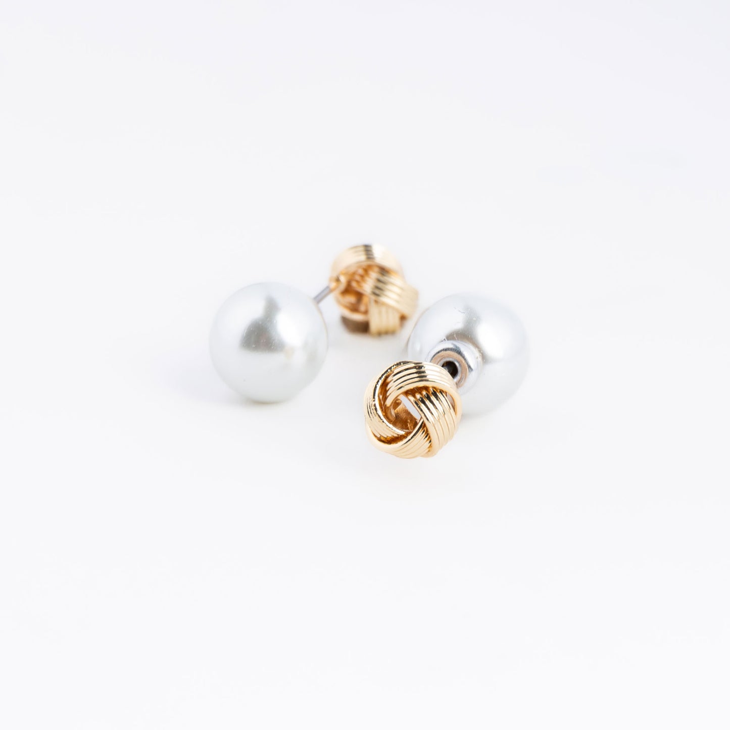 Pearl & Knot Reversible Earrings