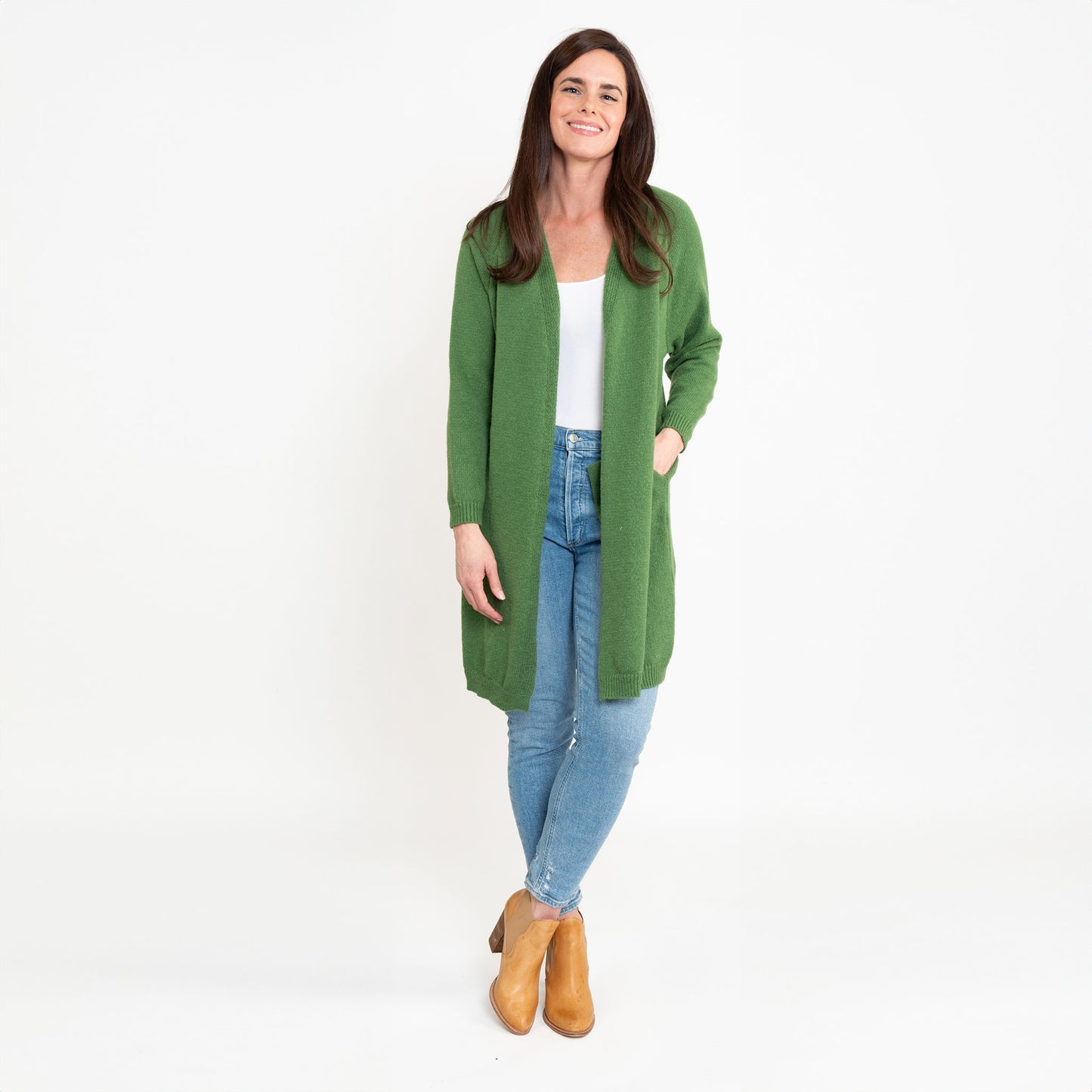 Madison Jade Knit Cardigan with Pockets