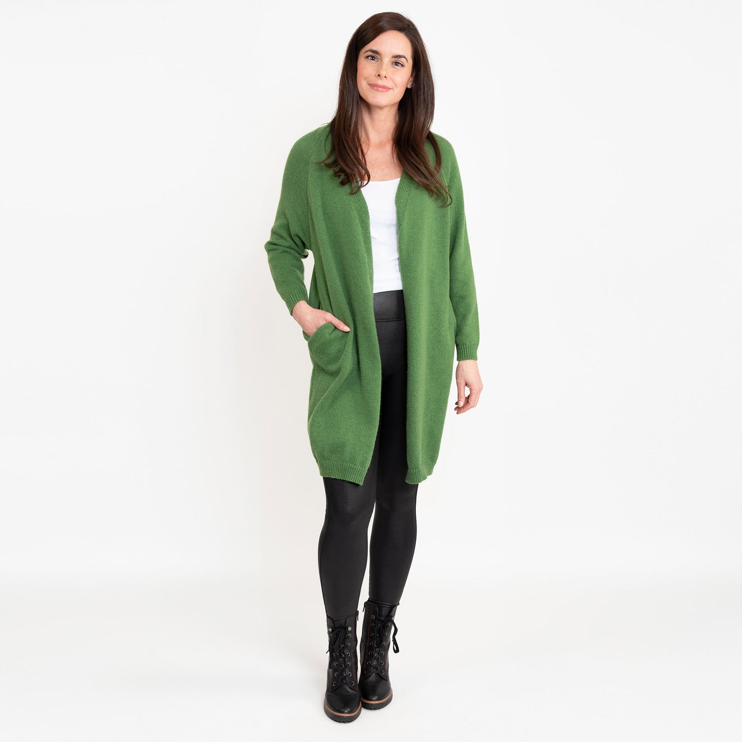 Madison Jade Knit Cardigan with Pockets