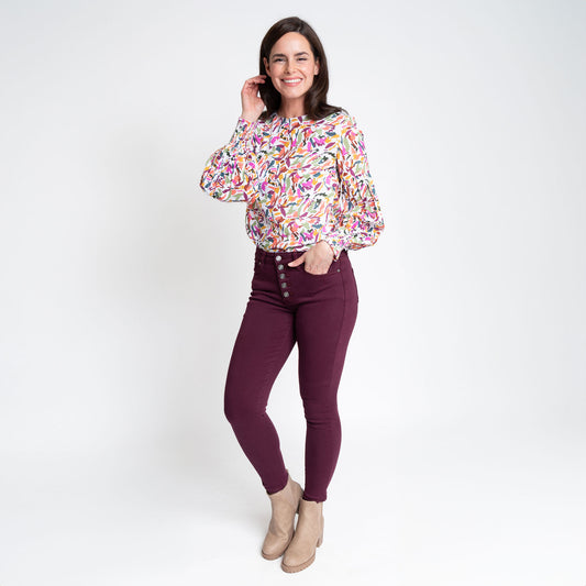 Dessa Balloon Sleeve Blouse