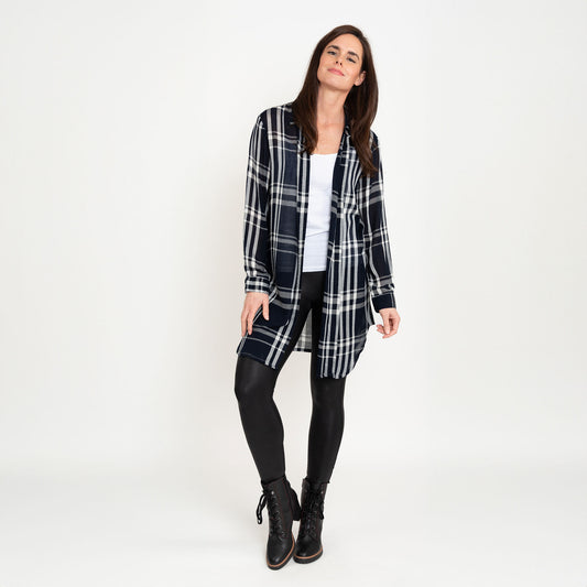 Hunter Plaid Duster Shirt