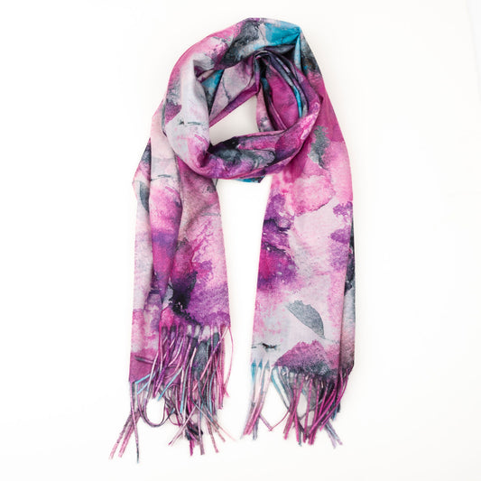 Keaton Midweight Watercolor Scarf