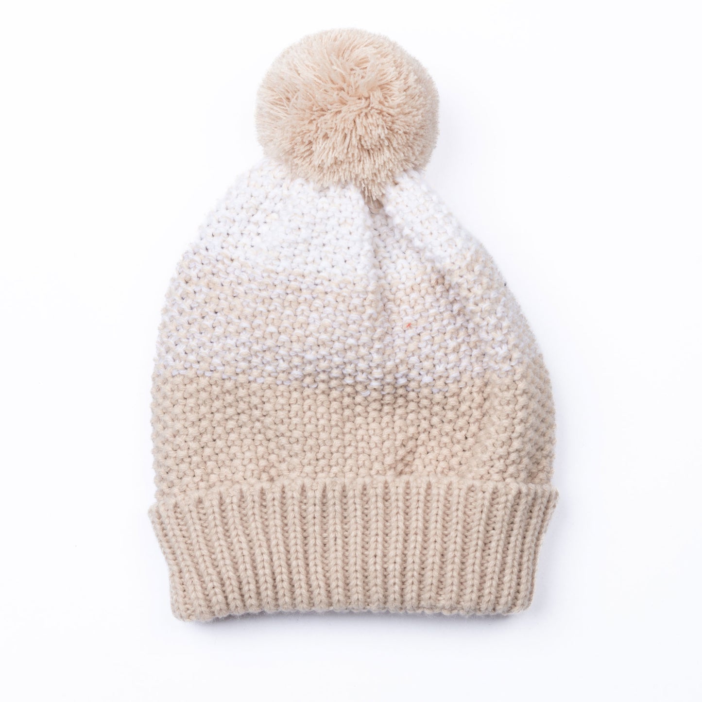 Alena Tri Tone Pom Beanie