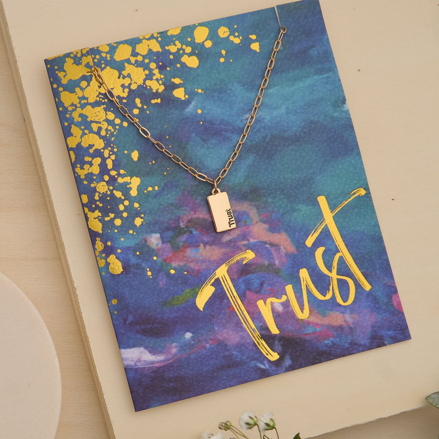 Amira Trust Greeting Card with Pendant Necklace