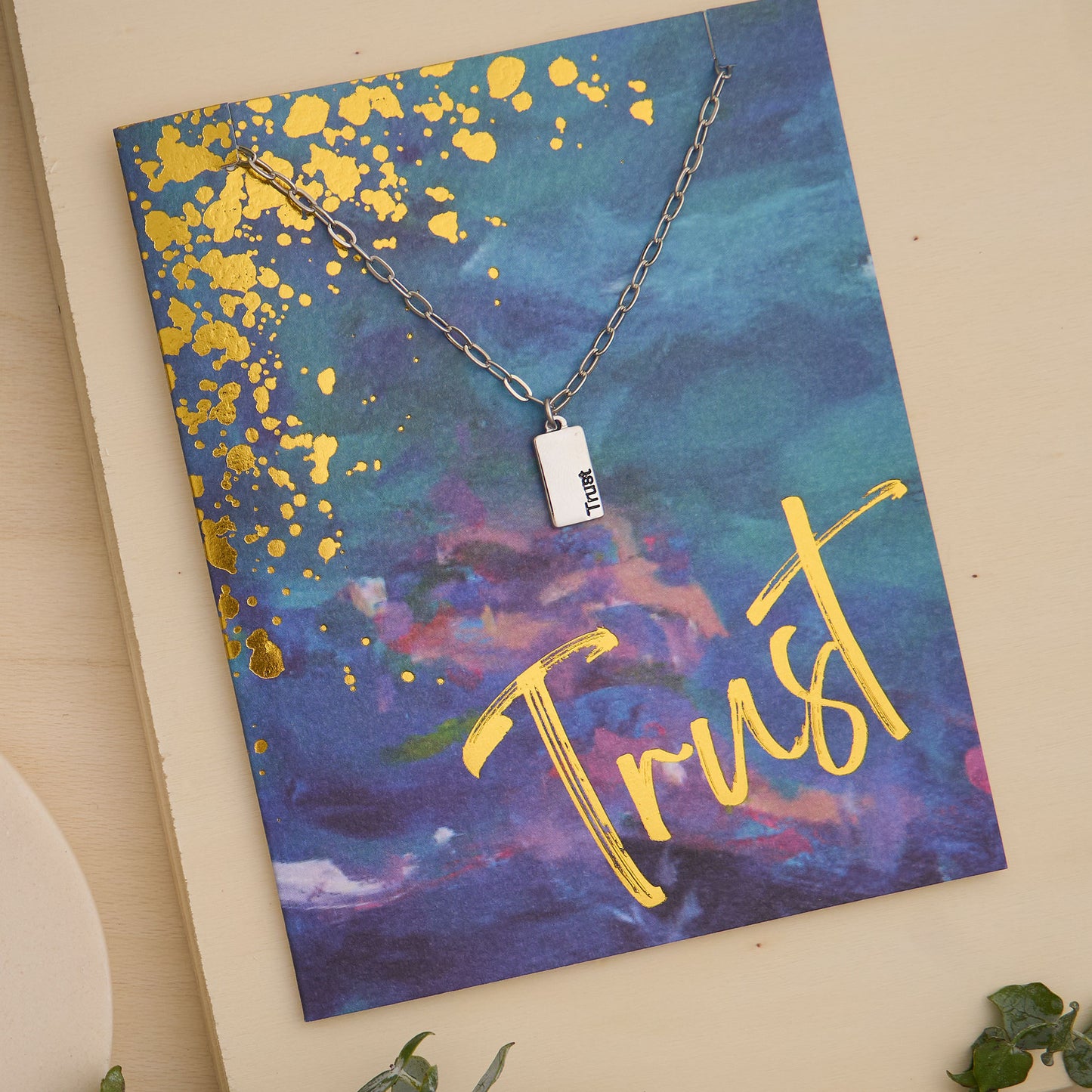 Amira Trust Greeting Card with Pendant Necklace