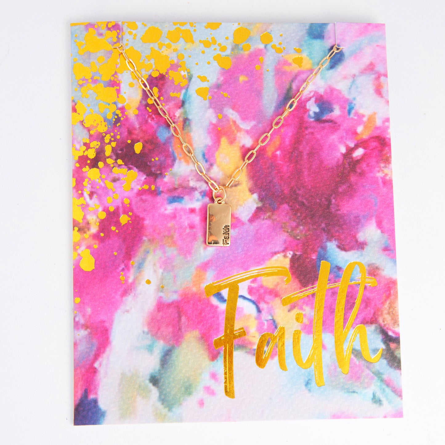 Amira Faith Greeting Card with Pendant Necklace