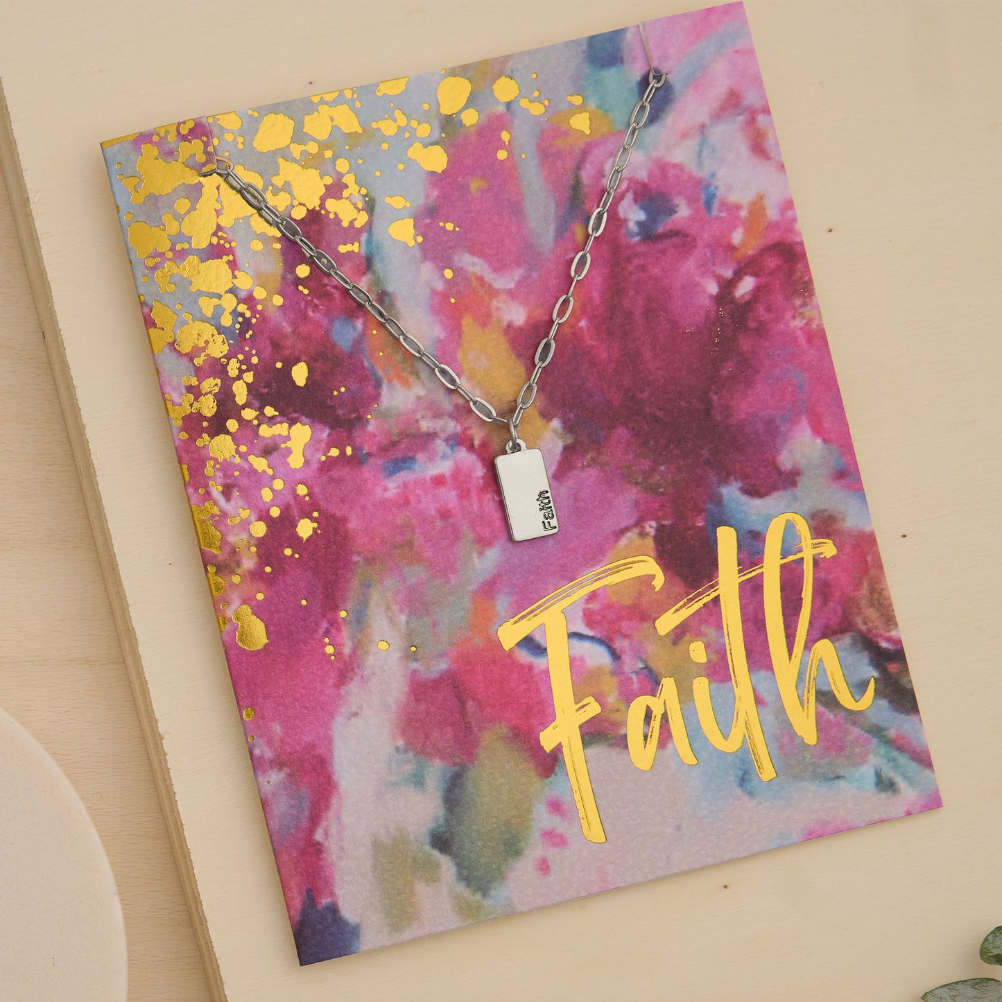 Amira Faith Greeting Card with Pendant Necklace