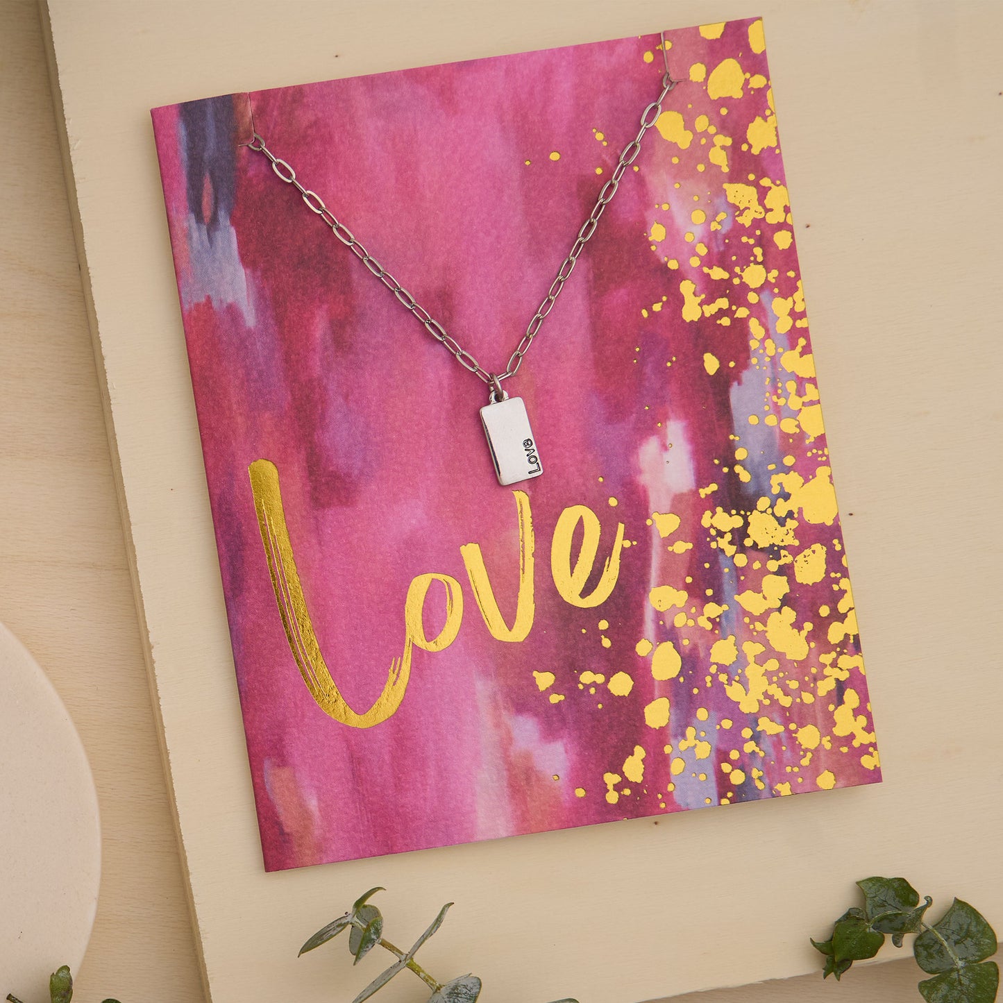 Amira Love Greeting Card with Pendant Necklace