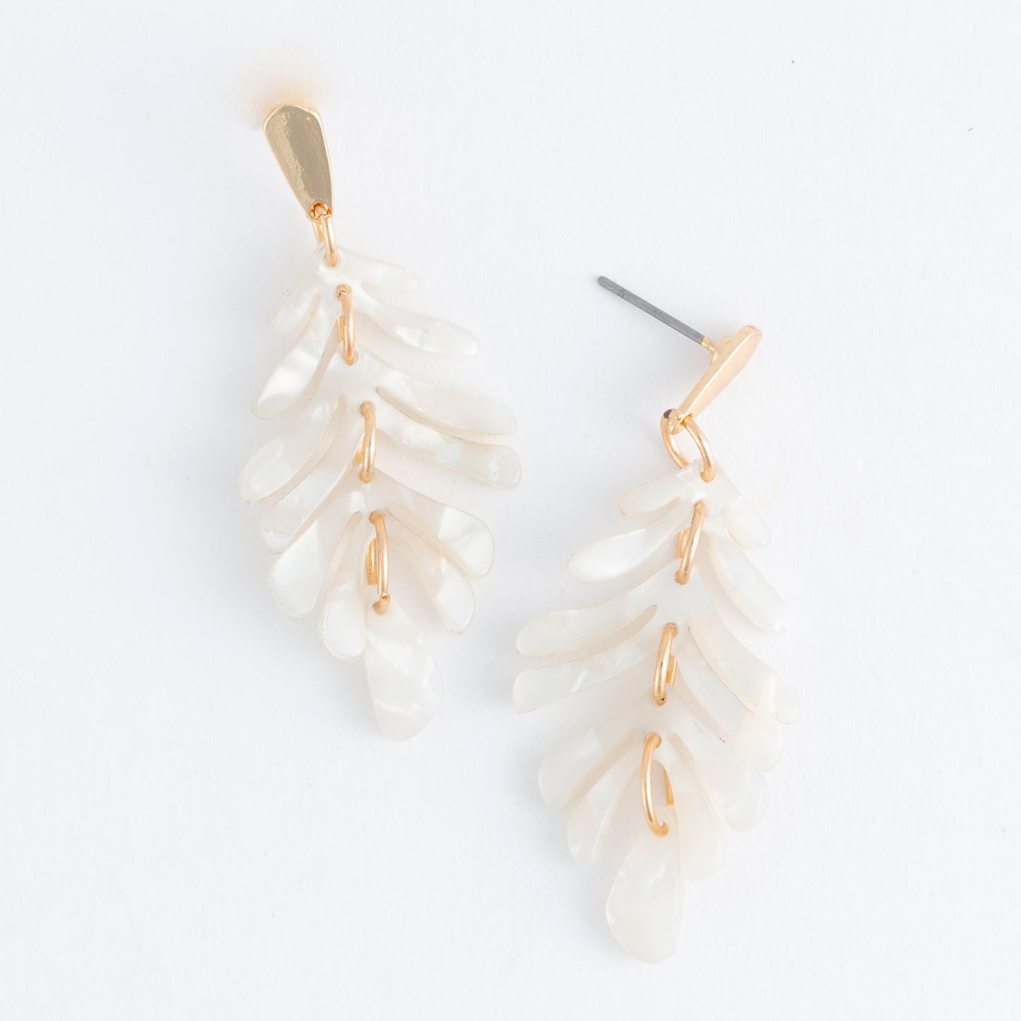 Ailani Acrylic Feather Drop Earring