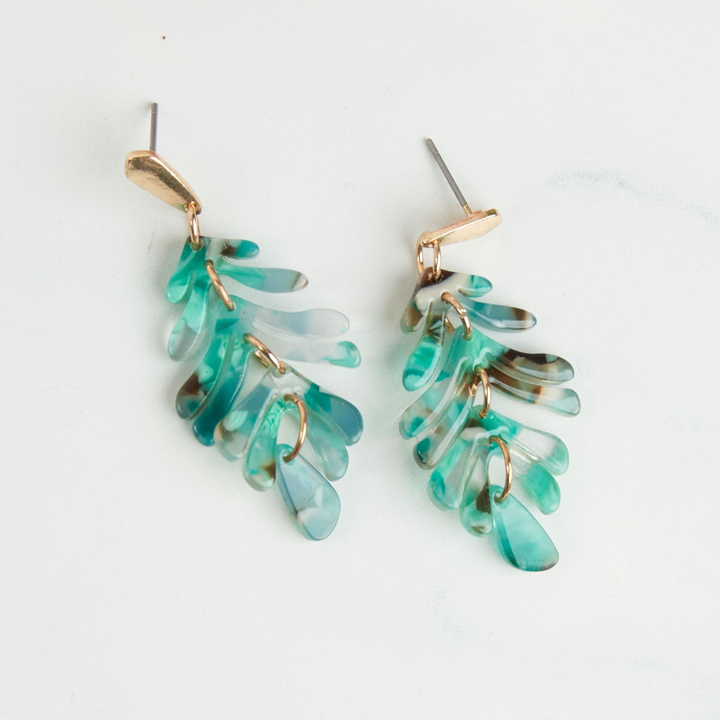 Ailani Acrylic Feather Drop Earring