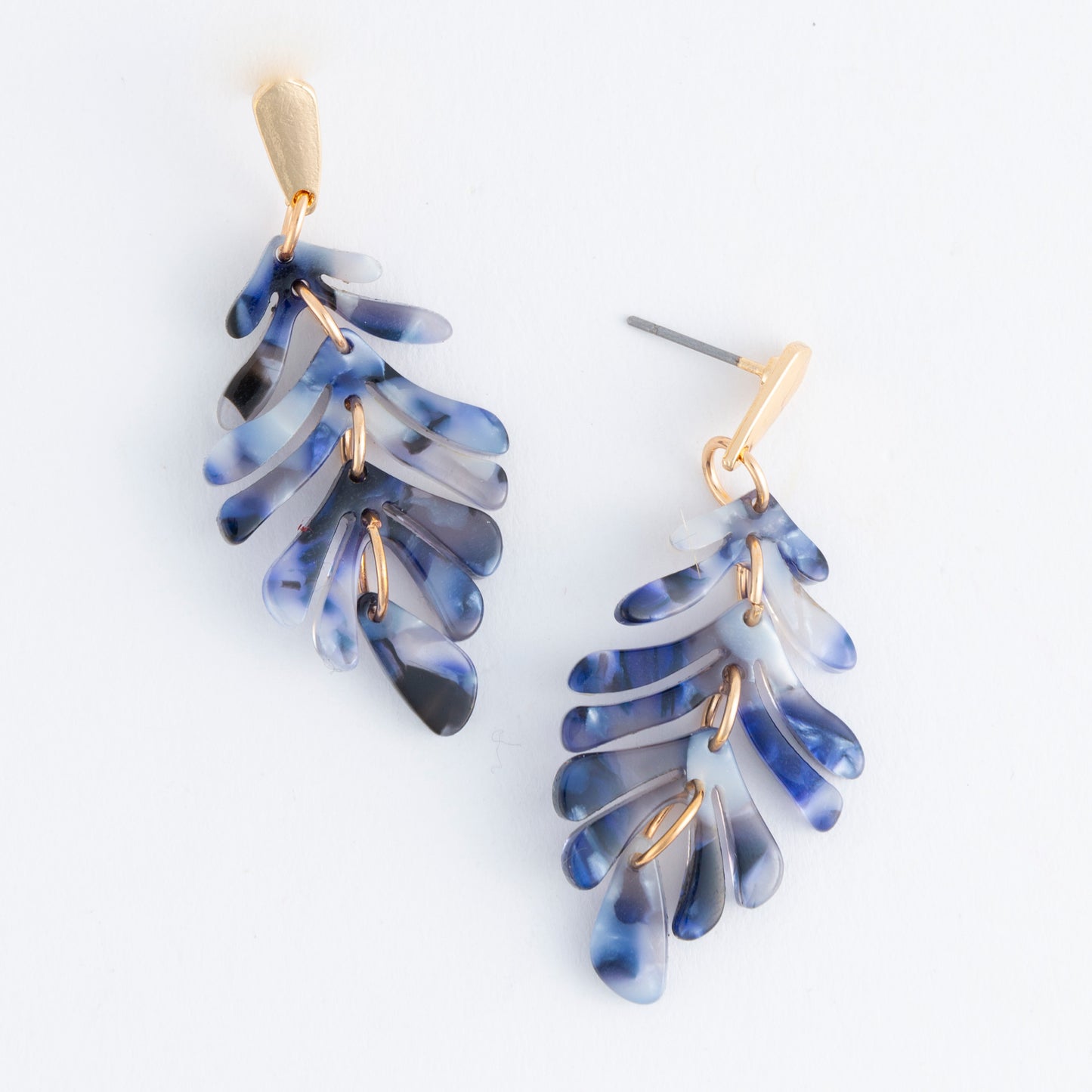 Ailani Acrylic Feather Drop Earring