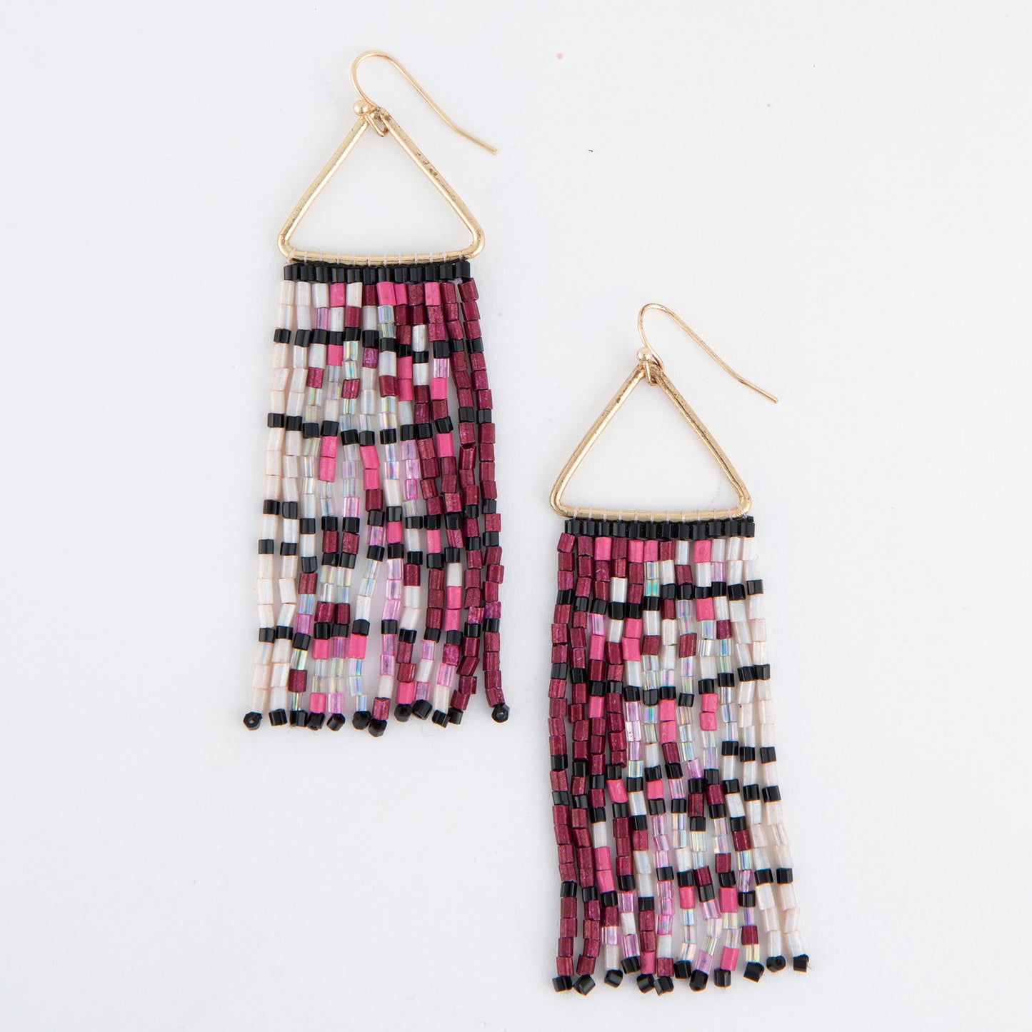 Irie Berry Beaded Rectangle Dangle Earrings