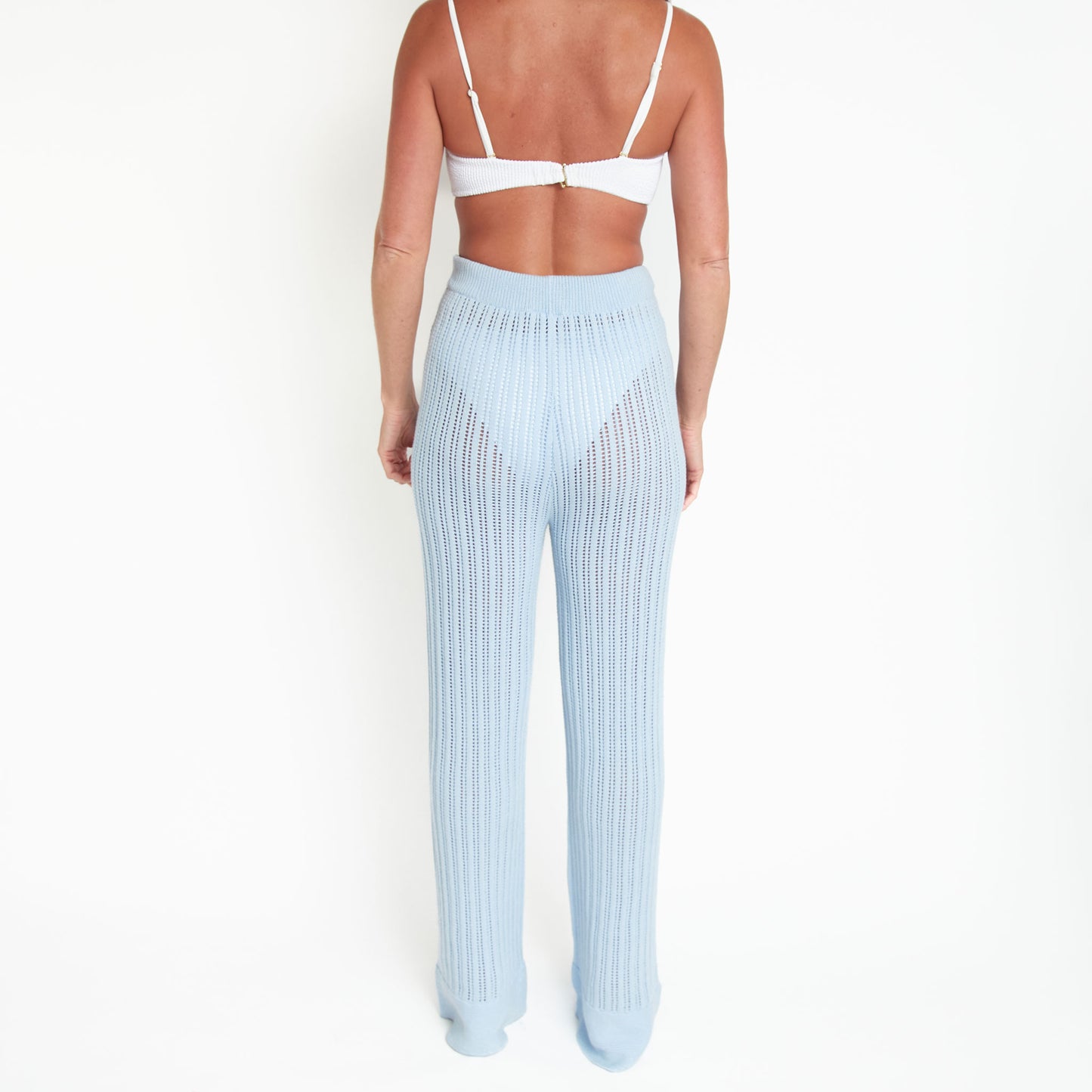 Catalina Knit Wide Leg Drawstring Beach Pants