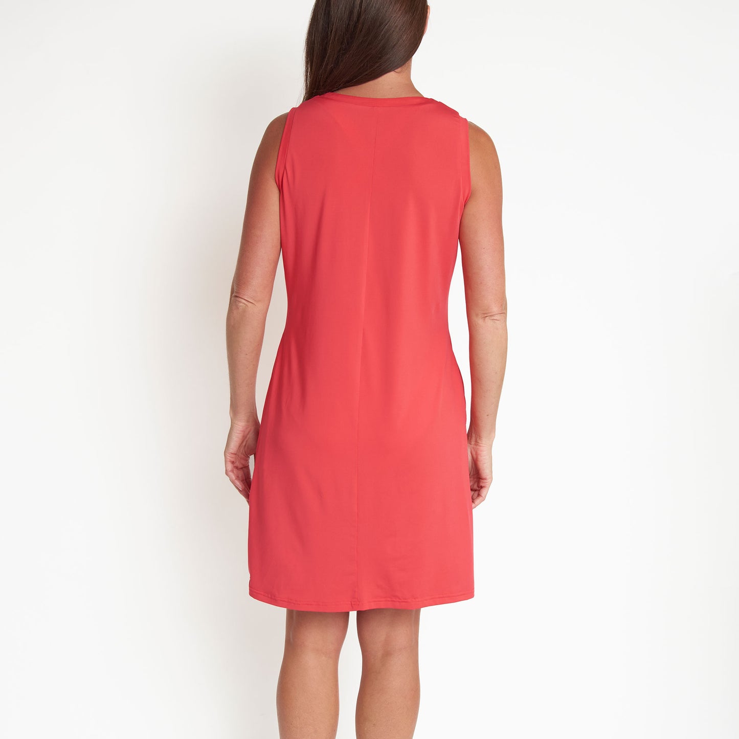 Zoey Quick Dry Sleeveless Shift Dress with Pockets