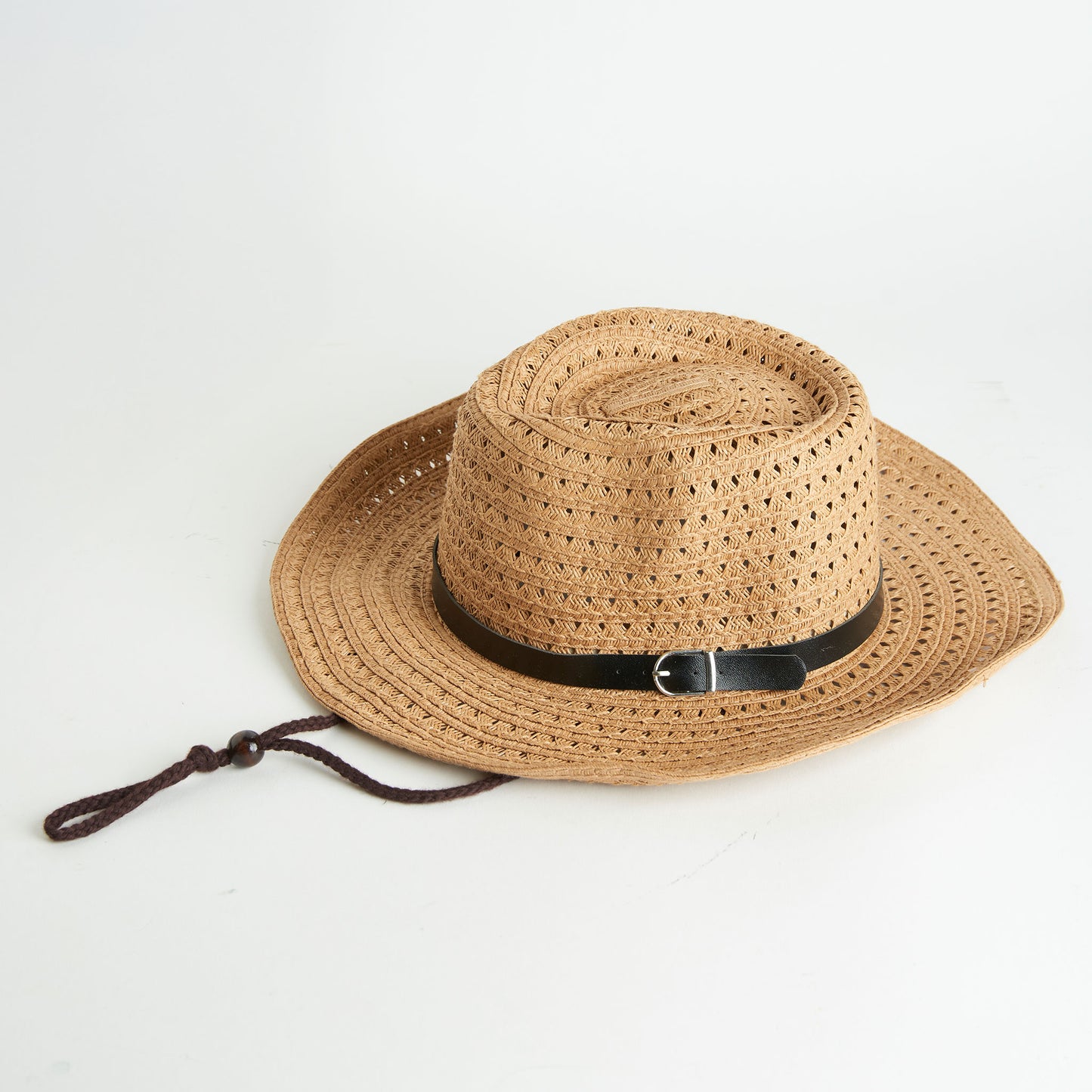 Kiki Woven Belted Drawstring Sun Hat